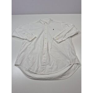Ralph Lauren White Casual Button Down Shirt